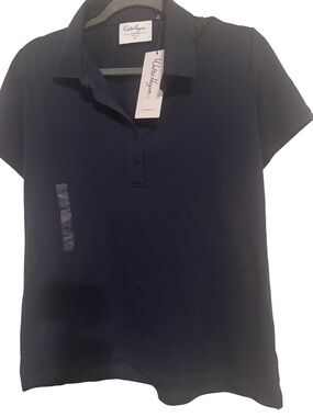 Walter Hagen Women’s Navy Short-Sleeve Polo